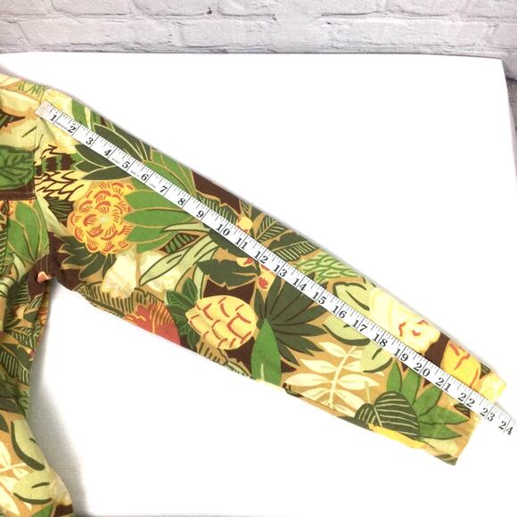 Coldwater Creek Cottagecore Floral Collared Nature Lightweight Cropped Jacket S - Picture 12 of 13